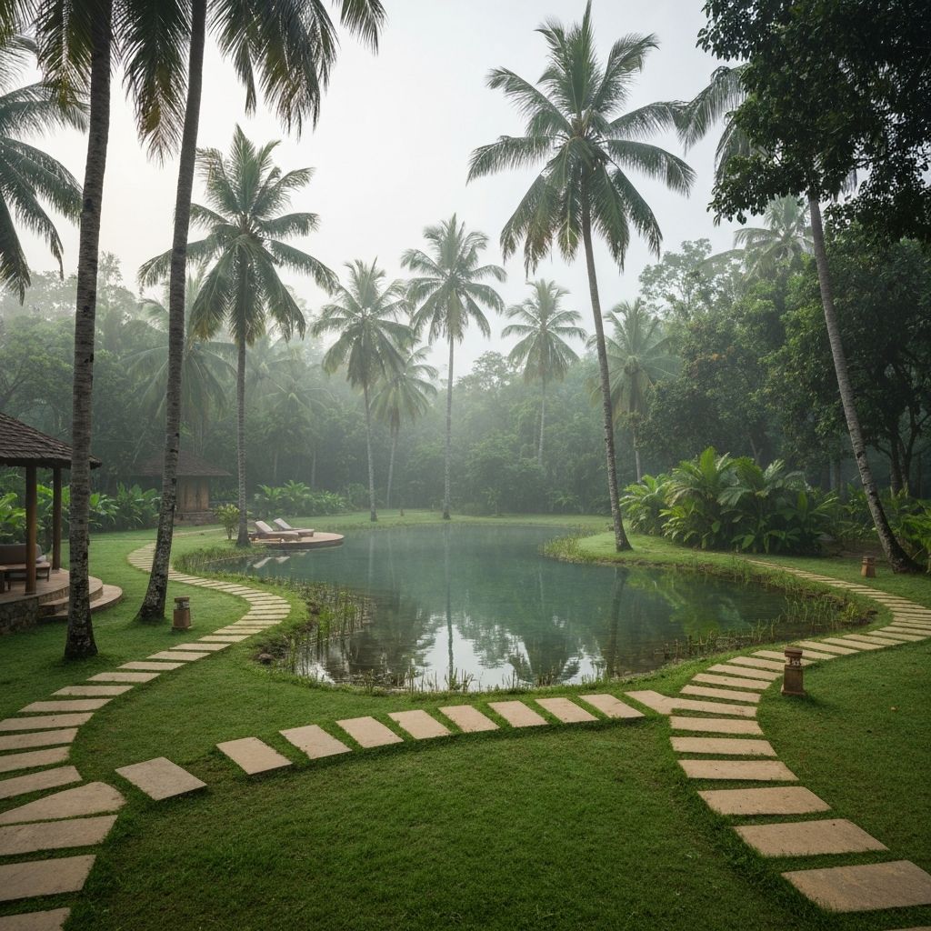 Natural swimming pool at eco-resort
